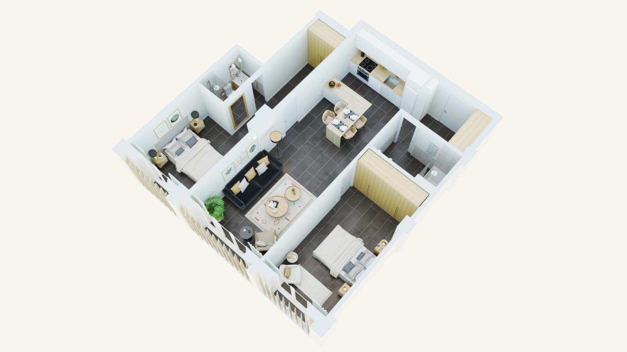 Apartamento de 2 dormitorios